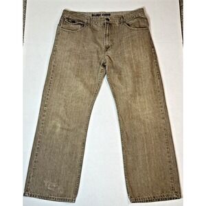 Basic Code Baggy Wide Leg Jeans Men's 40x32 Brown VTG Y2K Hip Hop Skate Revival